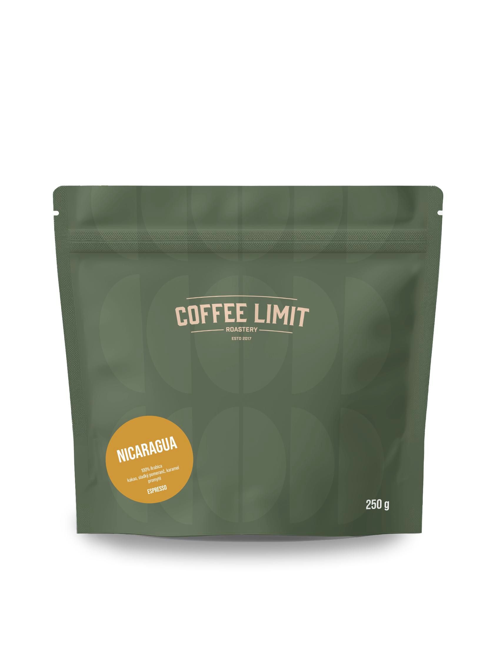 Coffee Limit Nicaragua Zrnková káva 250g