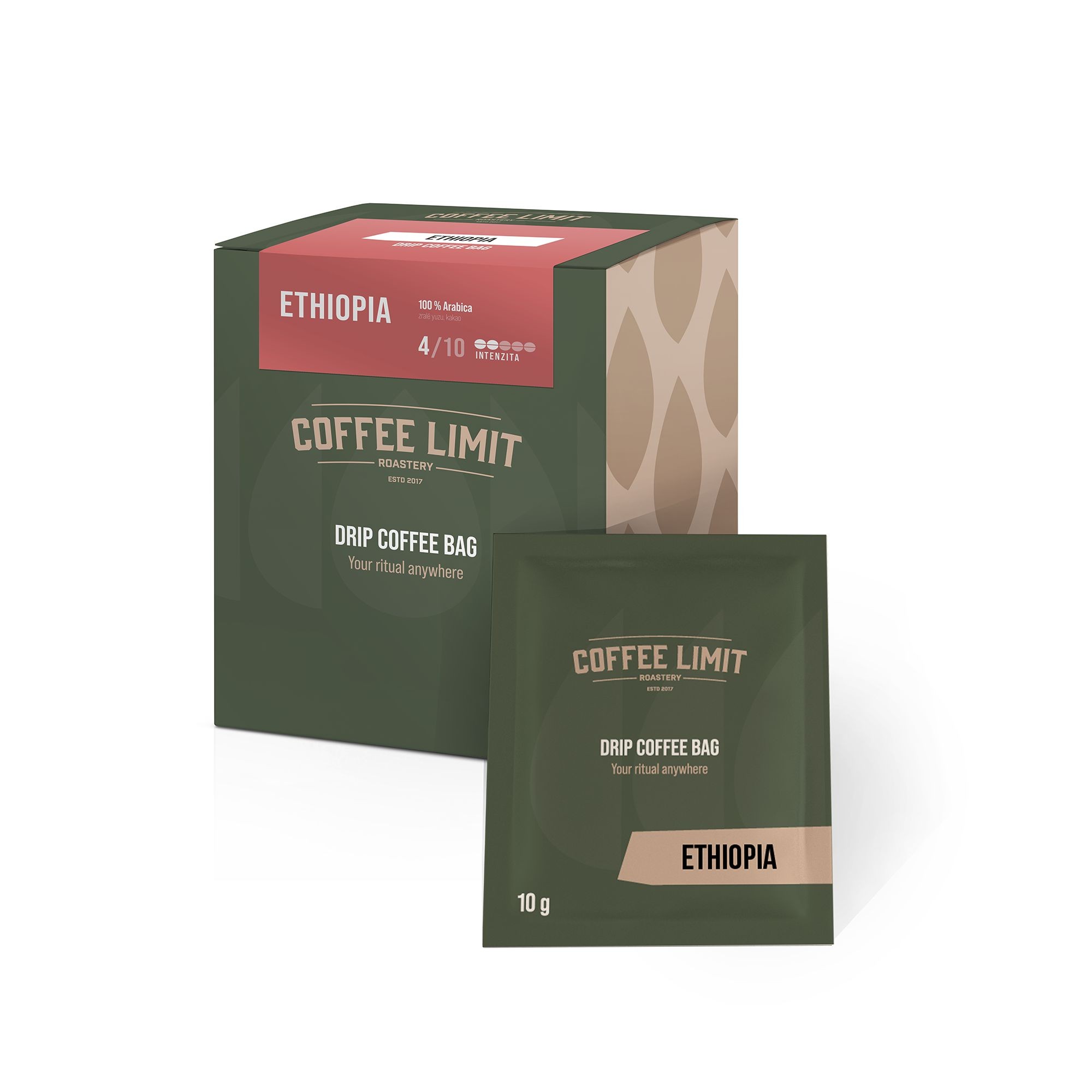 Coffee Limit Ethiopie Sidamo - 5x10g Drip Coffee bag
