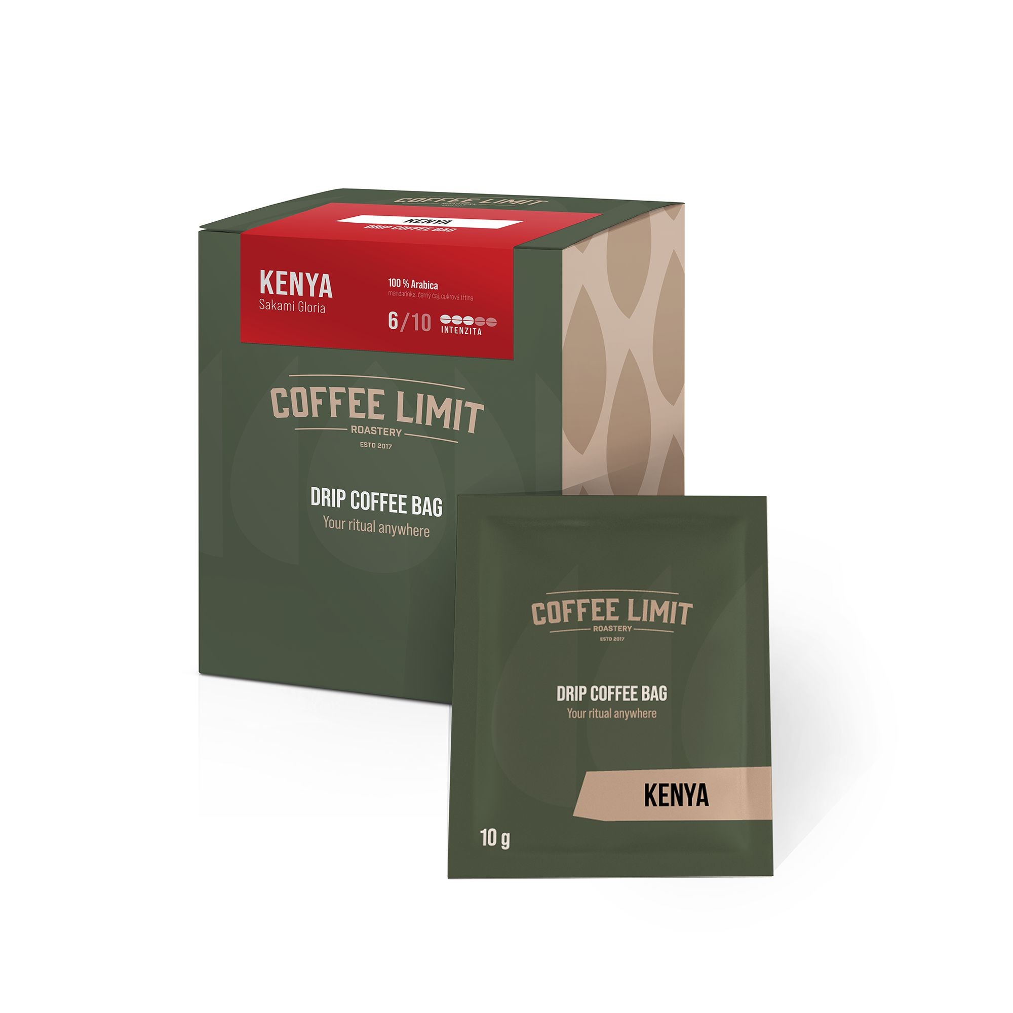 Coffee Limit Kenya Sakami Gloria - 5x10g Drip Coffee bag