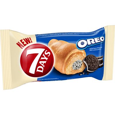 7 DAYS Croissant vanilkový krém a kousky Oreo 20 x 60 g