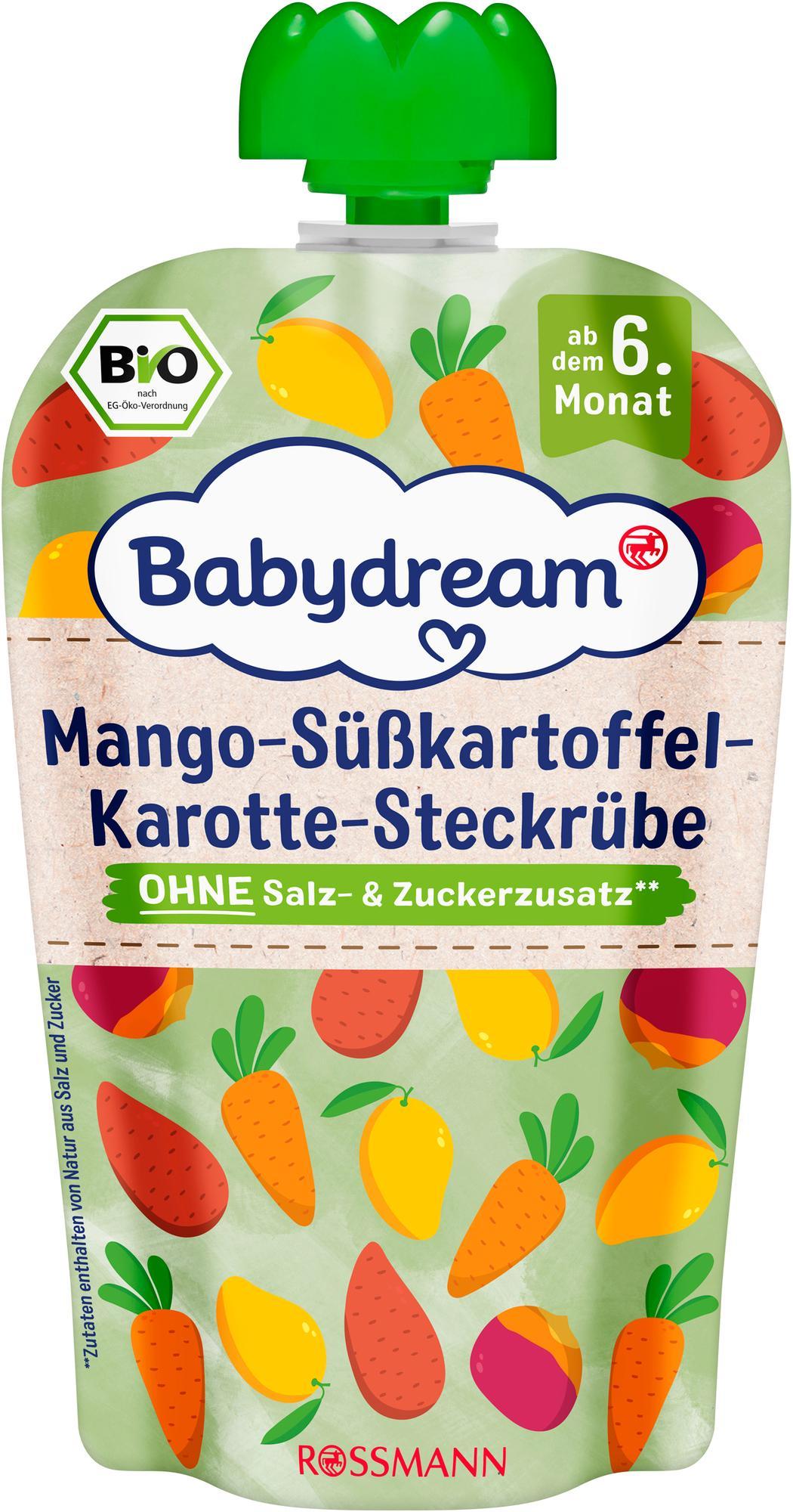 Babydream BIO Pyré mango, mrkev, batáty a tuřín