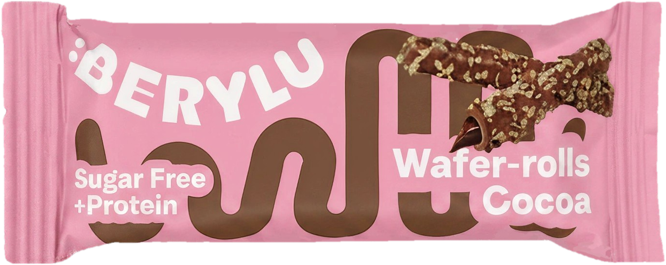BERYLU Proteinové trubičky Kakao bez přidaného cukru