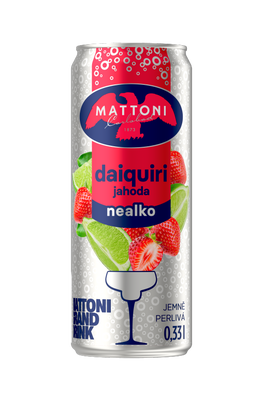 Mattoni Daiquiri Strawberry nealko drink, plech