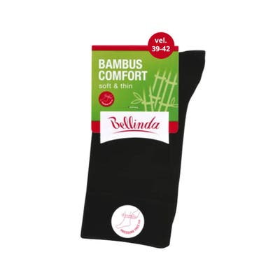 Bellinda Bambus Comfort dámské ponožky černé, vel. 39-42