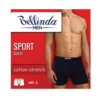 Bellinda Sport Boxer pánské boxerky černé, vel. L