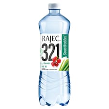 Rajec 321 jemně perlivý s příchutí červený rybíz + citronová tráva 0,75l