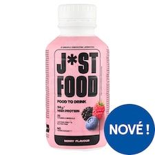 Just Food Bezlaktózový nápoj s mlékem s příchutí lesních plodů 500ml