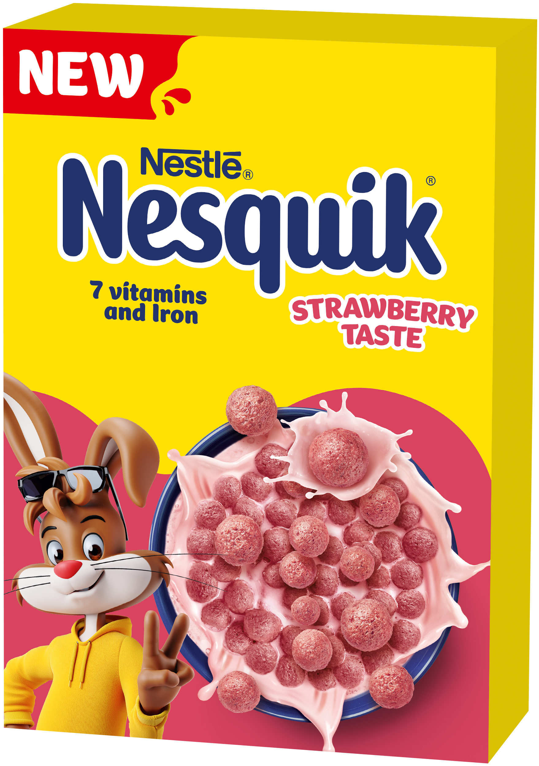 Nestlé Cereálie Nesquik s jahodovou příchutí