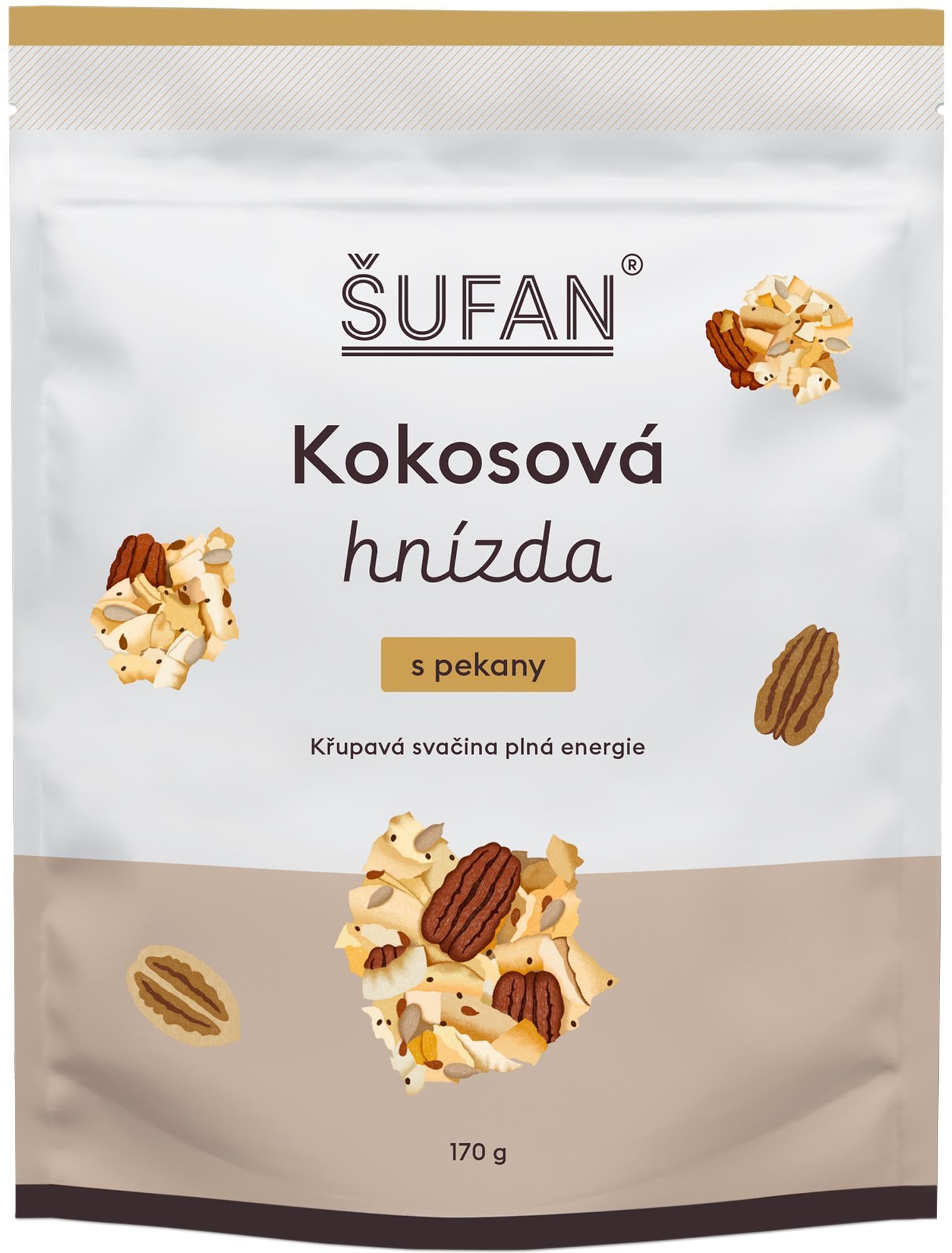 Šufan Kokosová hnízda s pekany