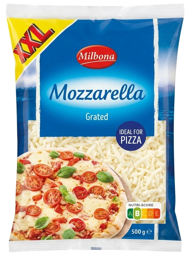 Milbona Mozzarella strouhaný sýr