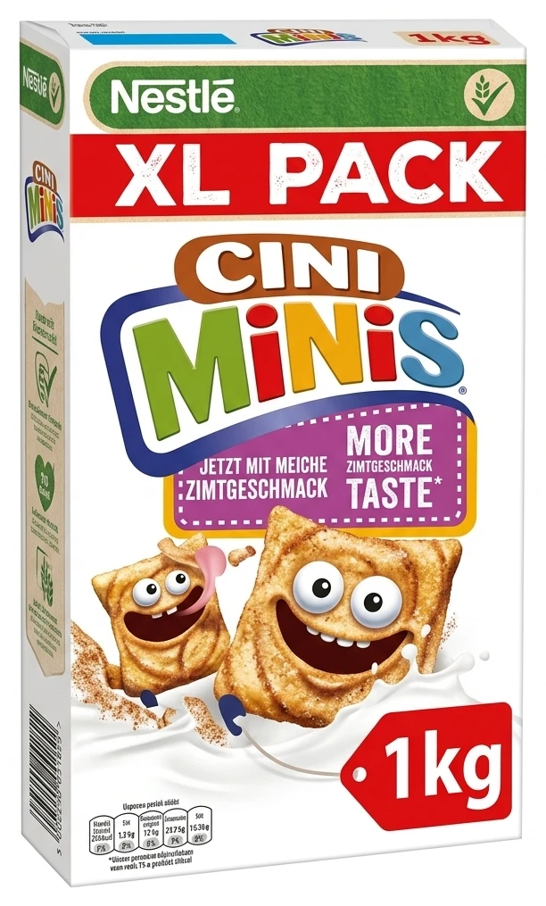 NESTLÉ Cereálie Chocapic/Nesquik/Cini Minis
