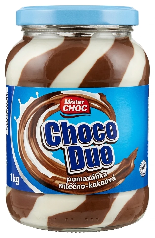 MISTER CHOC Duo-choco pomazánka mléčno-kakaová