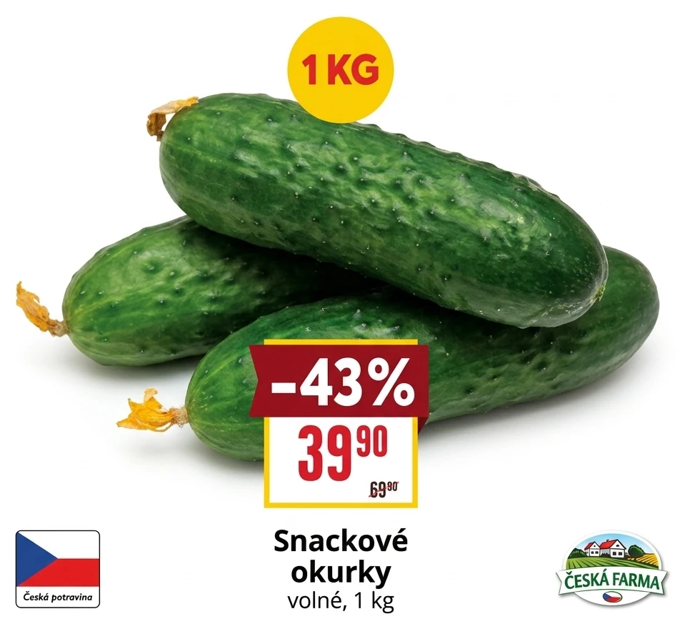 Okurky snackové