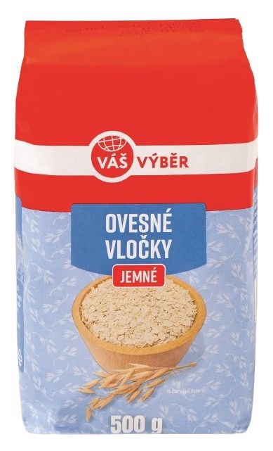 Váš Výběr Ovesné vločky jemné 500g