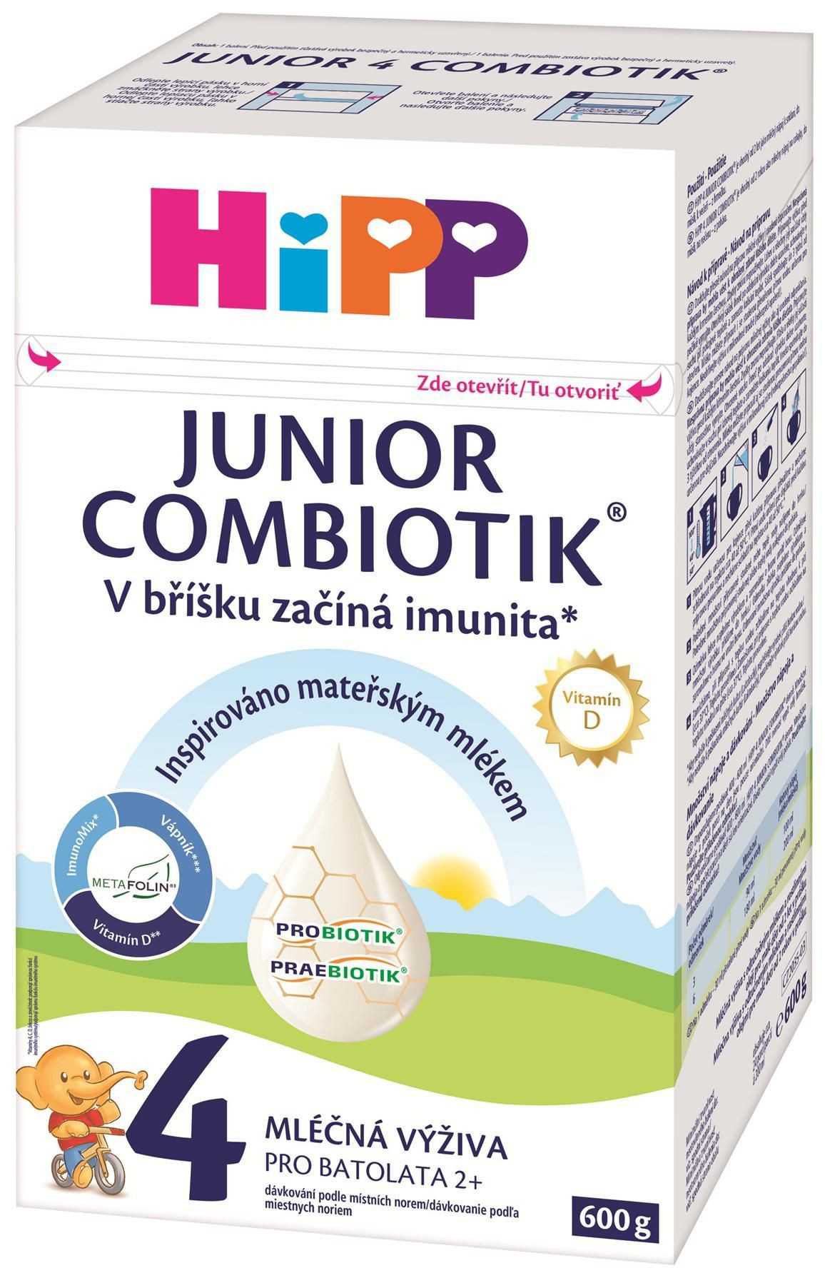 HiPP 4 Junior Combiotik batolecí mléko 600 g