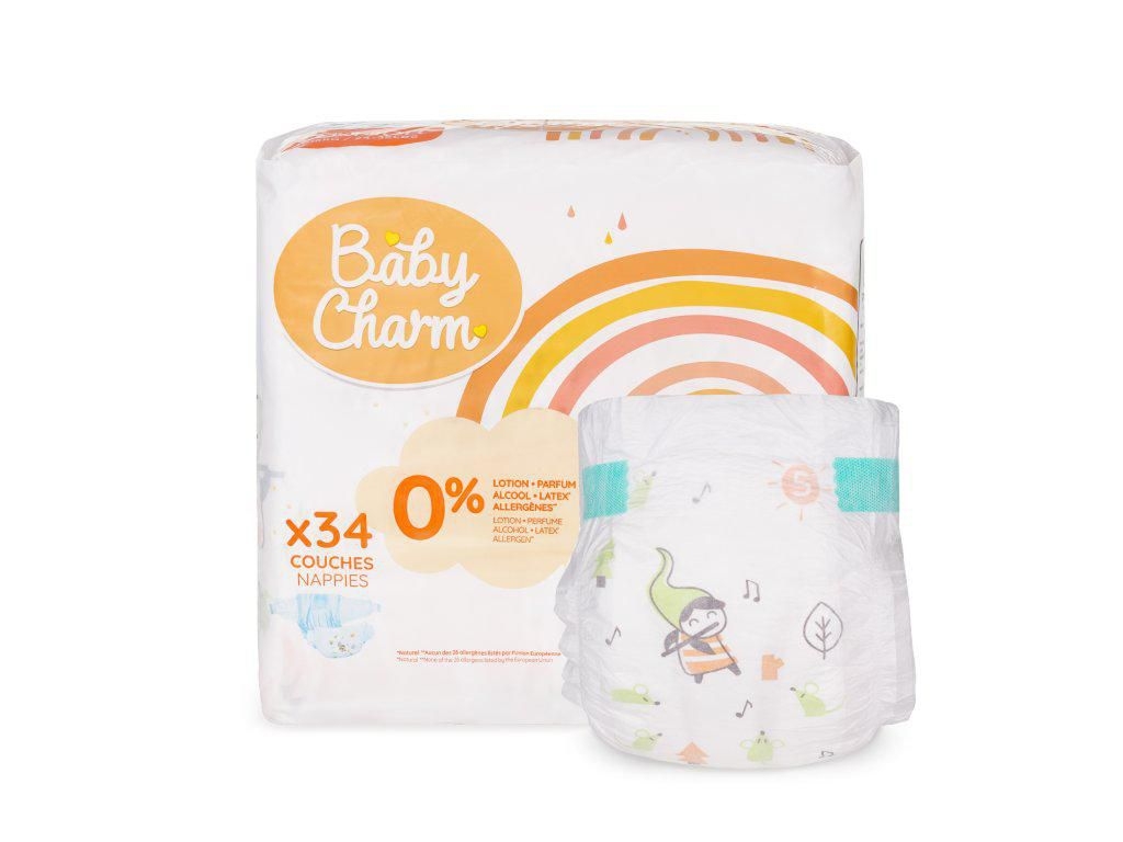Baby Charm Super Dry Flex plenky vel. 5 Junior, 11 - 16 kg, 34 ks