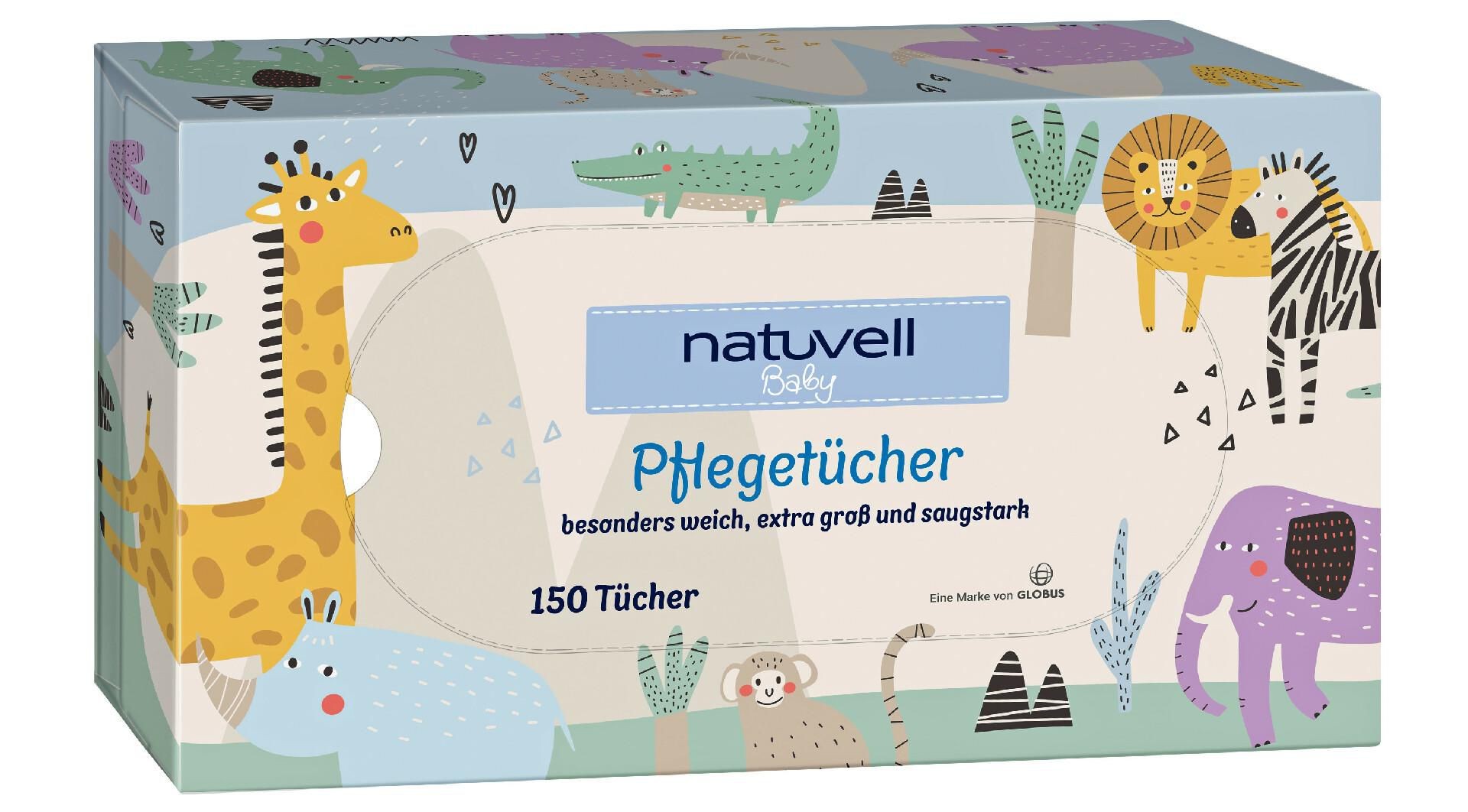 Natuvell dětské ubrousky 150 ks