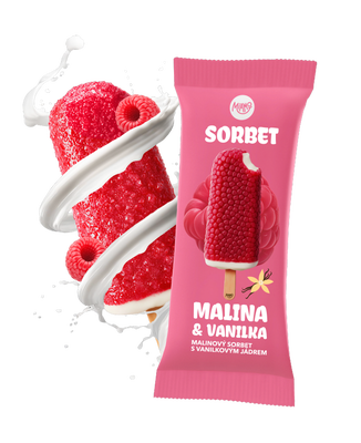 Miamo Sorbet malina & vanilka