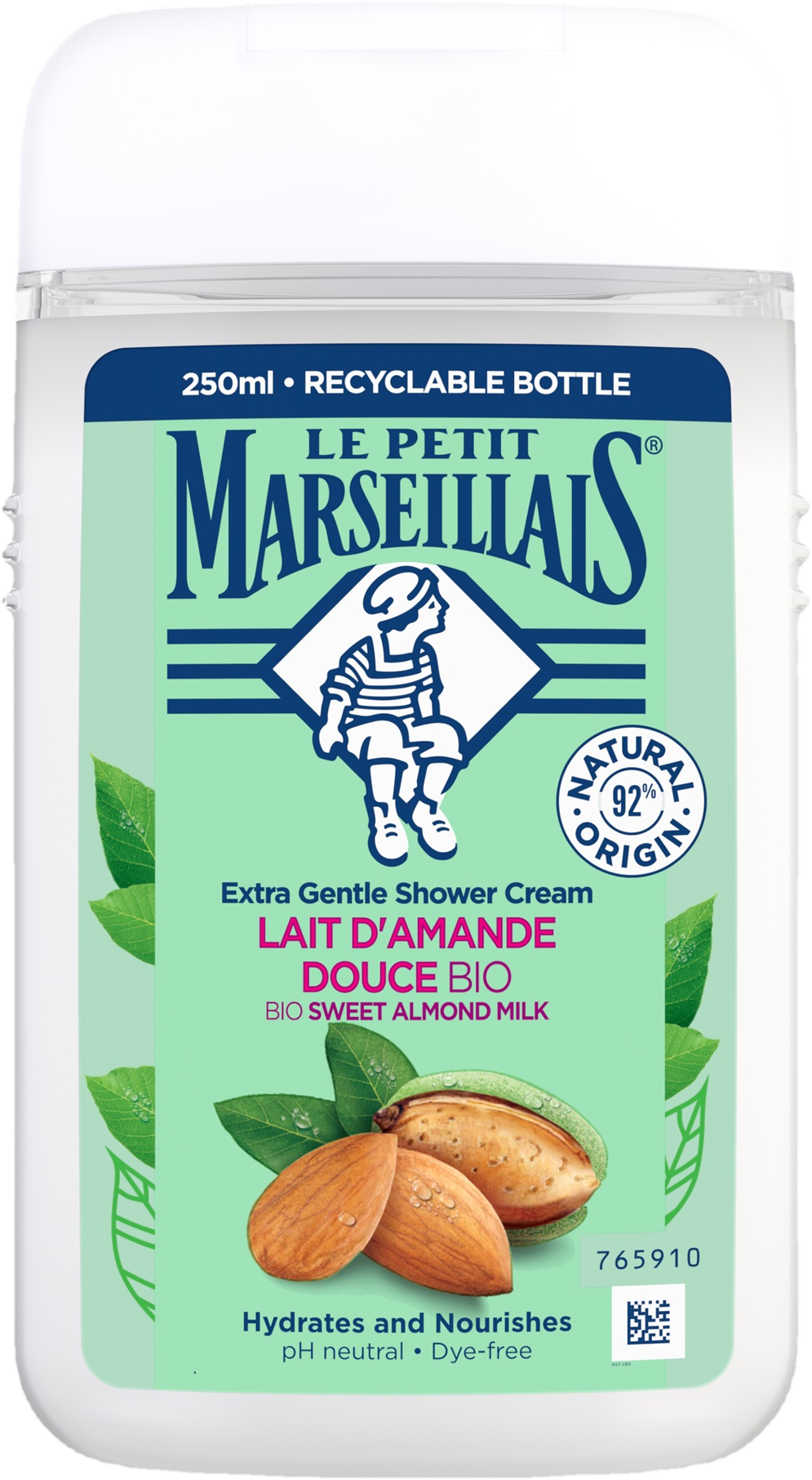 Le Petit Marseillais BIO Krémový sprchový gel sladké mandlové mléko