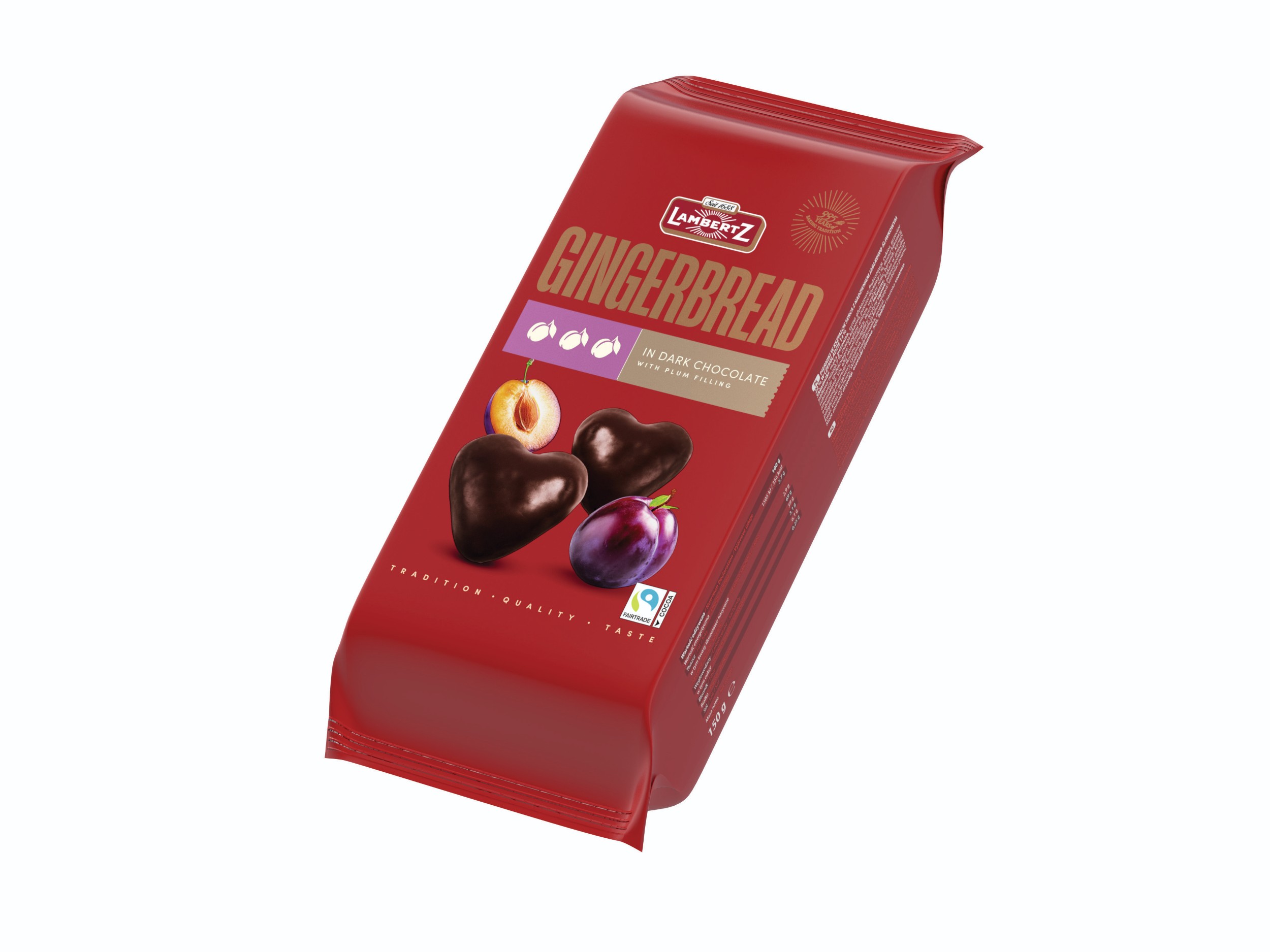 Lambertz Perník v čokoládě se švestkovou náplní 150g