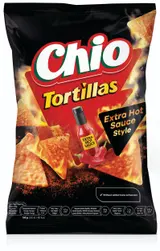 Chio Tortillas Extra hot sauce 110g