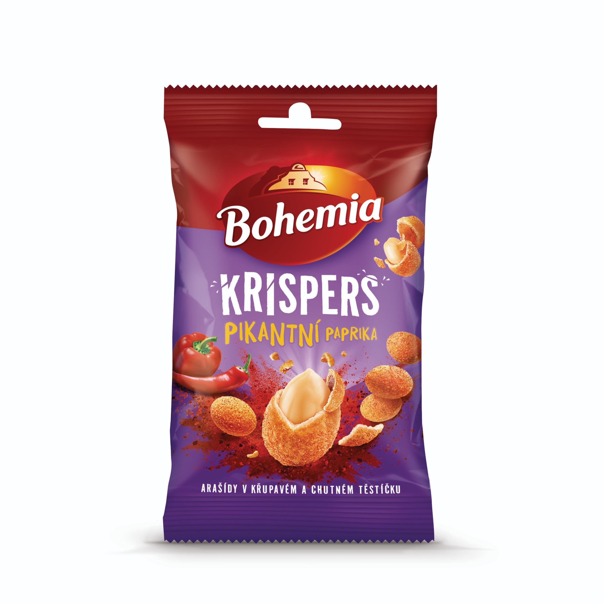 Bohemia Krispers oříšky Pikantní Paprika 60g
