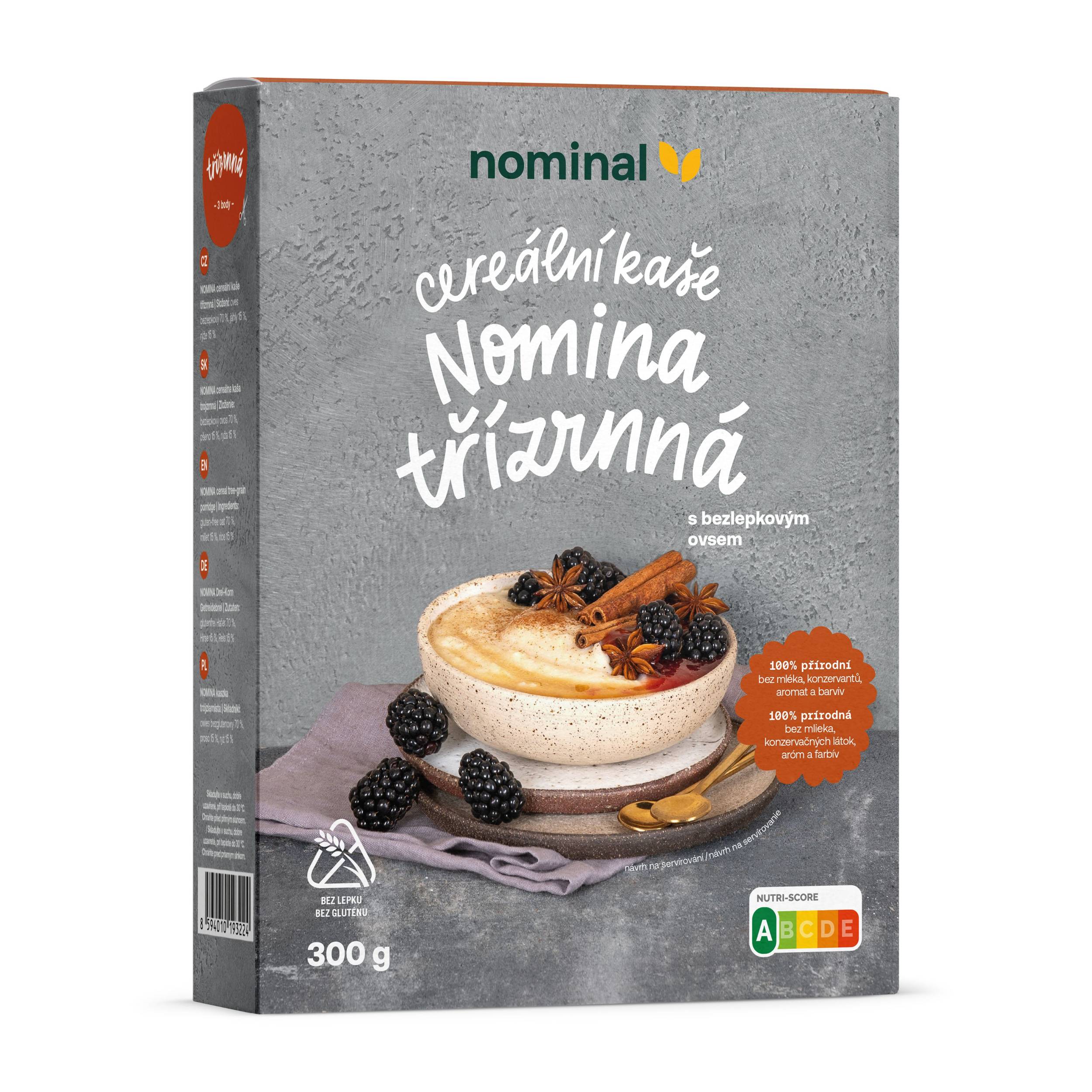 Nominal cereální kaše Nomina třízrnná 300g