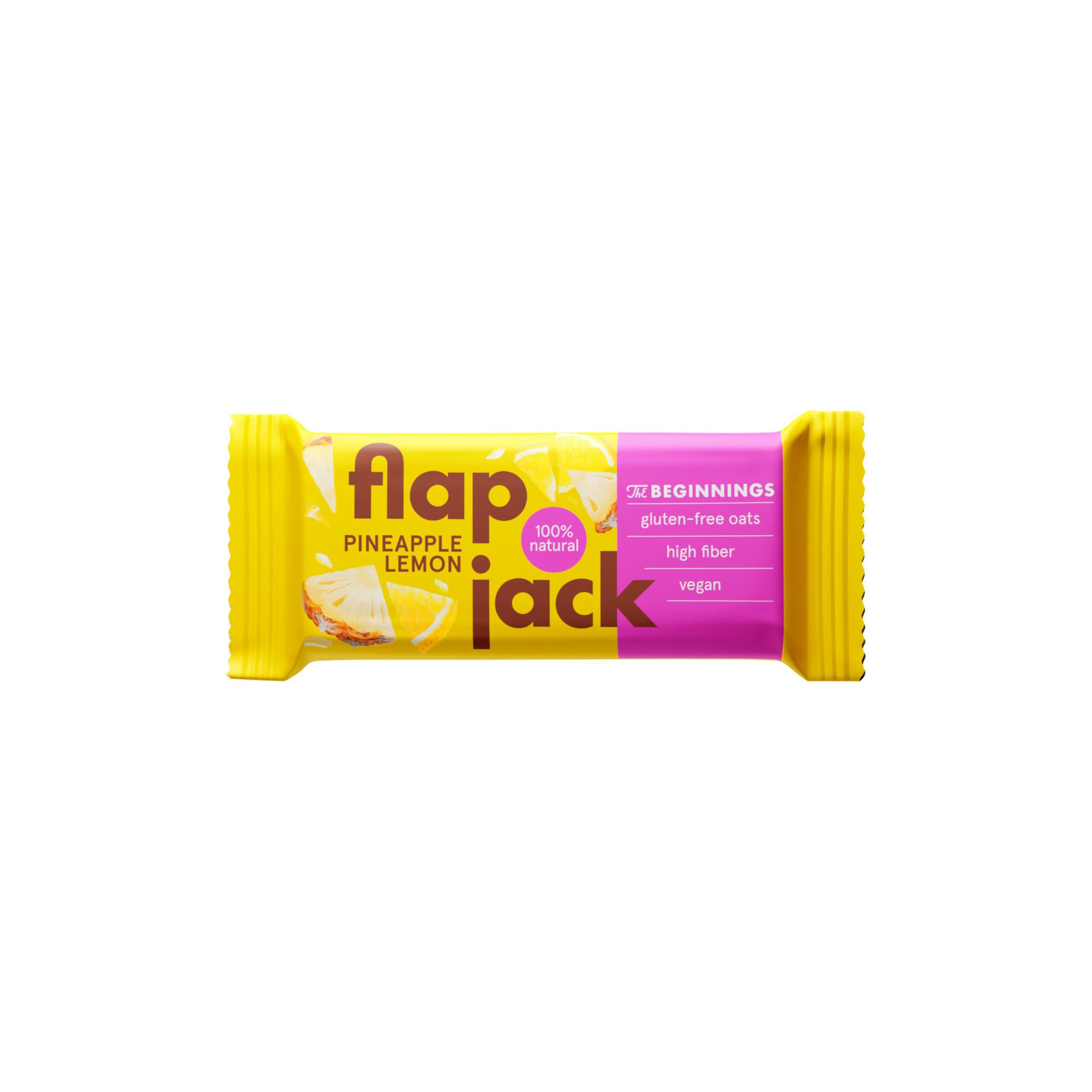 The Beginnings Flapjack oat pineapple and lemon gluten-free 60 g