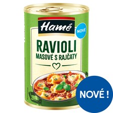 Hamé Ravioli masové s rajčaty 400g
