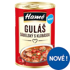 Hamé Guláš ďábelský s klobásou 400g