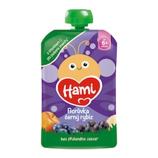 HAMI kapsička Jablko banán černý rybíz borůvky 100g