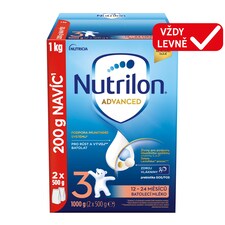 NUTRILON Advanced 3 batolecí mléko 1000g