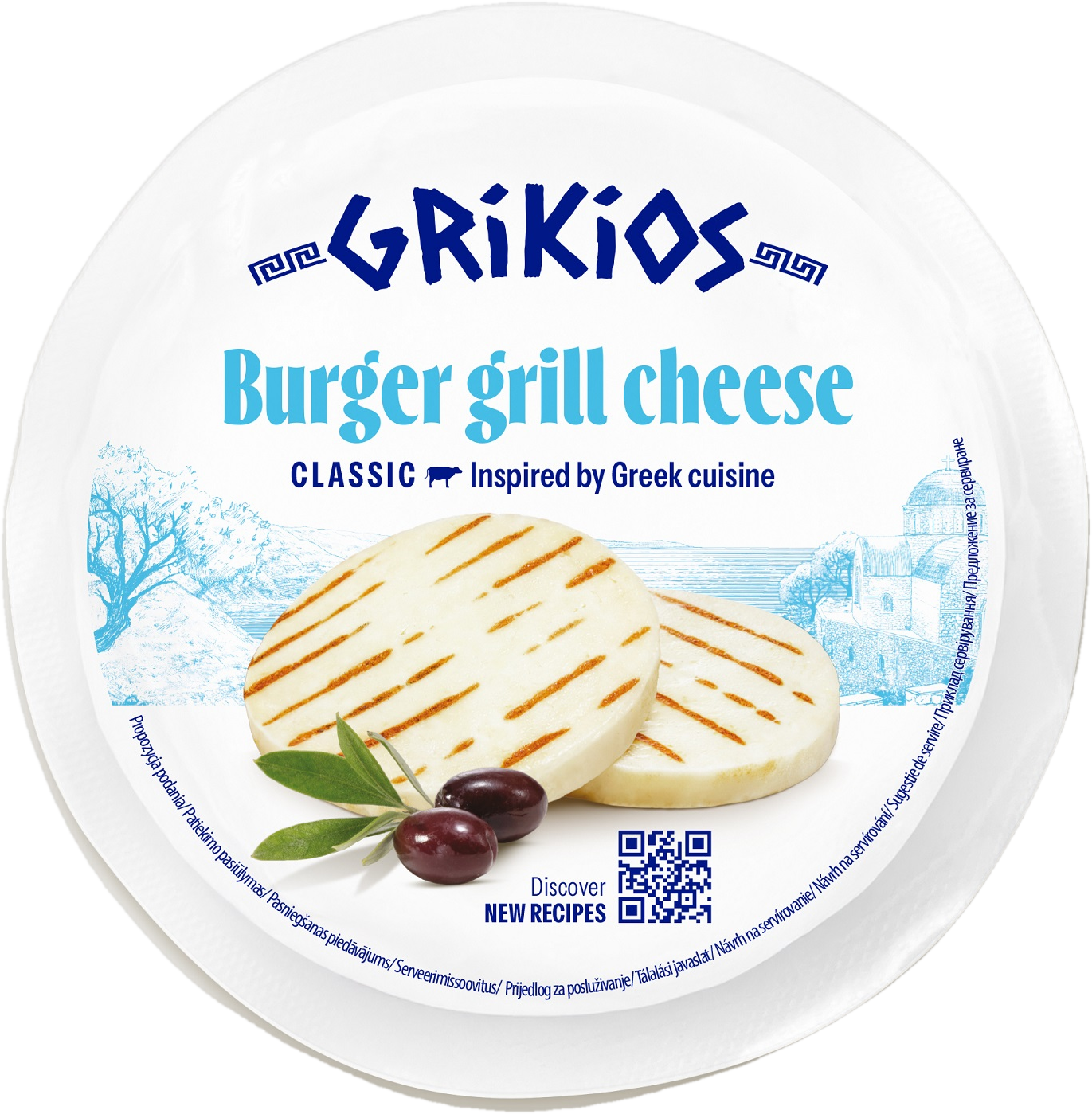 Grikios Grilovací polotvrdý sýr burger