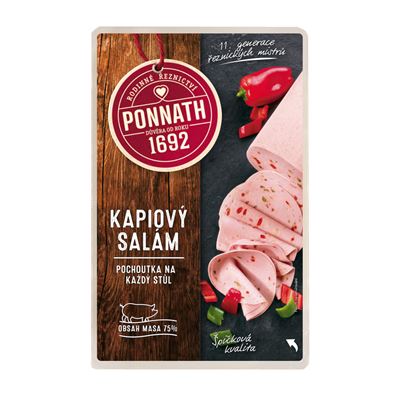 PONNATH Salám kapiový plátky chlaz. 100 g