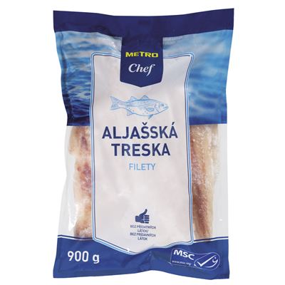 METRO Chef Treska aljašská filety 60 - 140 g/porce mraž. 900 g