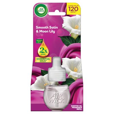 Air Wick Electric Osvěžovač vzduchu jemný satén měsíční lilie náplň 19 ml