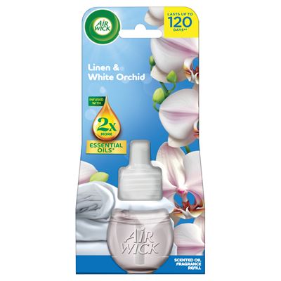 Air Wick Electric Osvěžovač vzduchu prádlo bílá orchidej náplň 19 ml