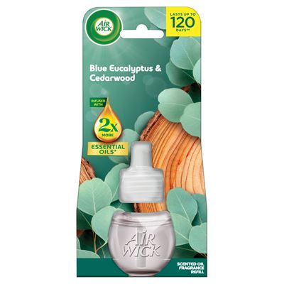 Air Wick Electric Osvěžovač vzduchu eukalyptus a cedrové dřevo náplň 19 ml
