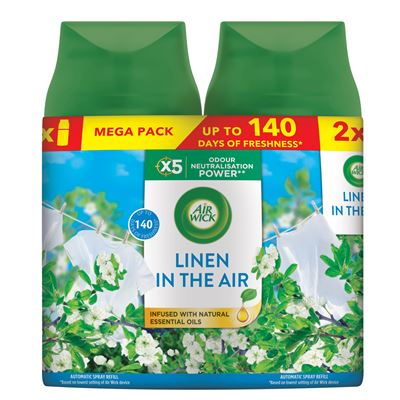 Air Wick Fresh Matic DUO Prádlo ve vánku náplň 2 x 250 ml
