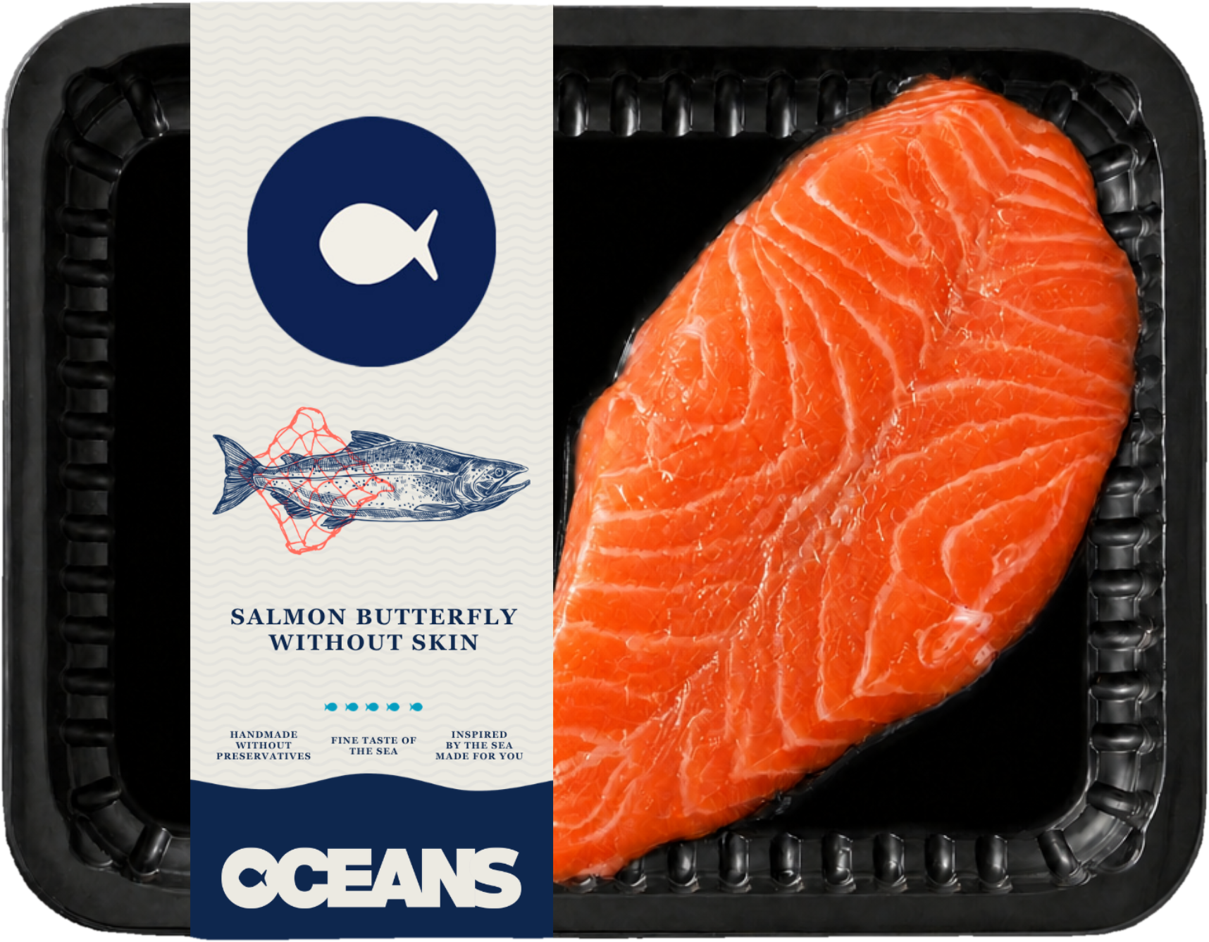 Oceans Lososový motýlek bez kůže