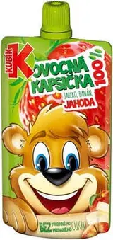 Kubík Kapsička 100% jablko-banán-jahoda-mrkev