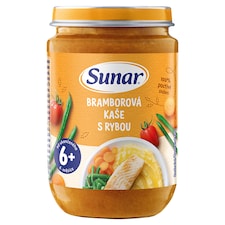Sunar příkrm bramborová kaše s rybou 6m+, 190g