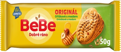 Opavia sušenky BeBe Dobré Ráno oříškové s medem