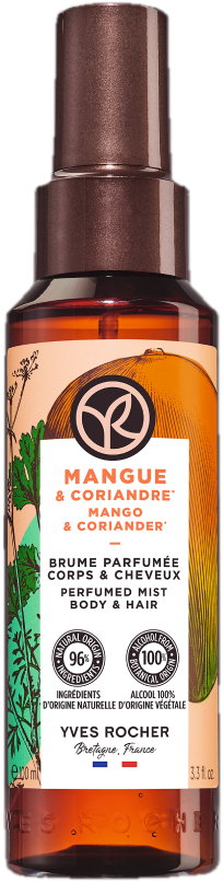 Yves Rocher Parfémovaný sprej na tělo a vlasy Mango & koriandr