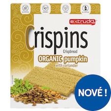 Extrudo Crispins Bio Crispbread dýňový s koriandrem 100g
