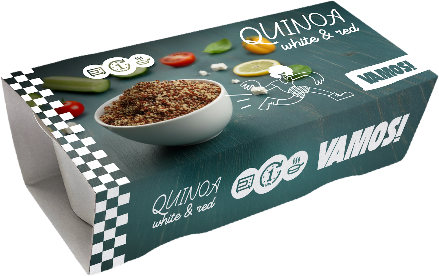 Vamos Bílá & červená quinoa 2×125 g
