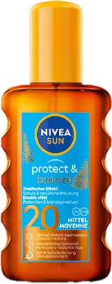 Nivea Sun Protect & Bronze olej na opalování SPF 20