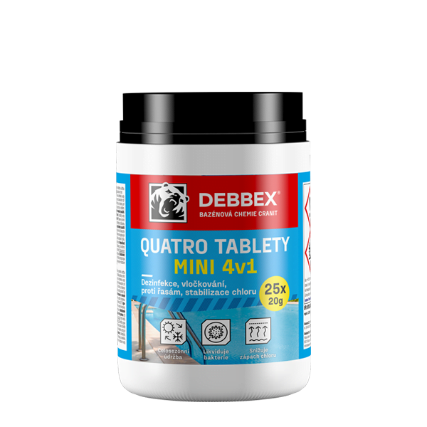 DEBBEX Quatro Mini tablety 4v1 25×20 g