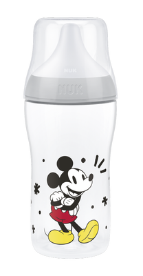 NUK Perfect Match Disney Mickey Grey kojenecká láhev 260 ml