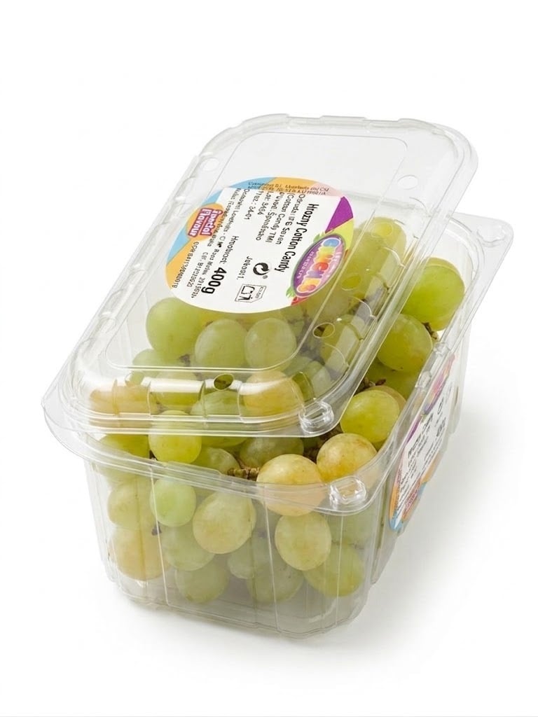 Cotton candy grapes – Sladké hrozny s příchutí cukrové vaty, balení